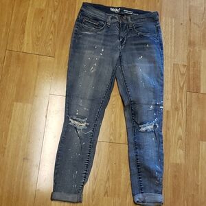 Mossimo Mid-Rise Skinny distressed sz 00/24